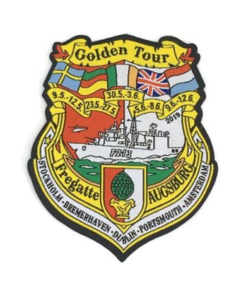 Patch - F213 Fregatte AUGSBURG "Golden Tour" Letzte Tour 2019