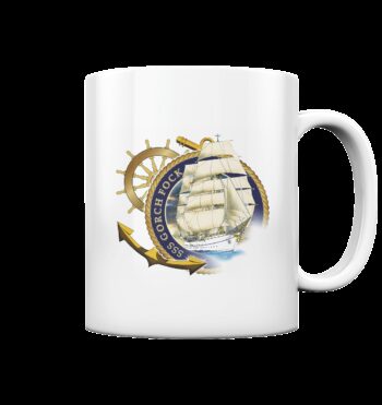 Keramiktasse A 60 Gorch Fock Steuerrad
