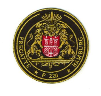 Patch - F220 Fregatte HAMBURG gold