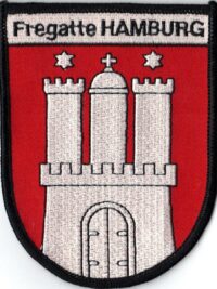 Patch - F220 Fregatte HAMBURG Wappen