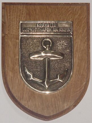 MessingWappen - F264 Korvette LUDWIGSHAFEN AM RHEIN