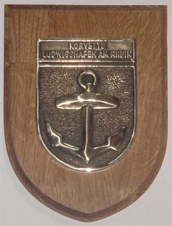 MessingWappen - F264 Korvette LUDWIGSHAFEN AM RHEIN