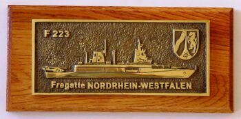 MessingSilhouette - F223 Fregatte NORDRHEIN-WESTFALEN