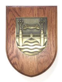 Massives Wappen - A50 FD BOOT ALSTER messingfarben