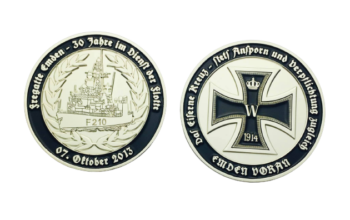 F210 Fregatte EMDEN - 40mm Coin - German Navy