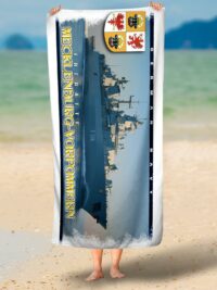 Duschtuch - F218 Fregatte MECKLENBURG-VORPOMMERN - 70x140cm
