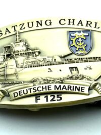 Gürtelschnalle - F125 Besatzung CHARLIE - massiv m. Wappen