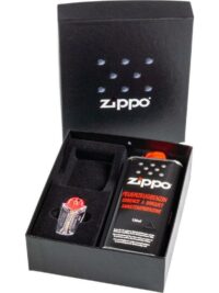 ZIPPO Geschenkbox mit Feuerzeugbenzin und Feuerstein Spender