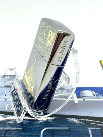 ZIPPO Feuerzeug - THE LAST OF CLASS - F214 Fregatte LÜBECK - 32 Jahre im Dienst der MARINE