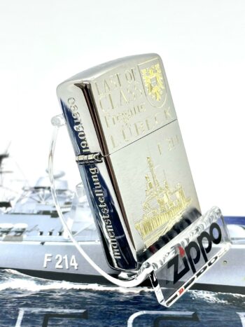 ZIPPO Feuerzeug - THE LAST OF CLASS - F214 Fregatte LÜBECK - 32 Jahre im Dienst der MARINE