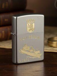 A1411 Einsatzgruppenversorger BERLIN - ZIPPO Sturmfeuerzeug m. Diamantgravur - German Navy