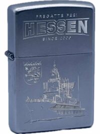 F221 Fregatte HESSEN – ZIPPO Sturmfeuerzeug m. Diamantgravur – German Navy