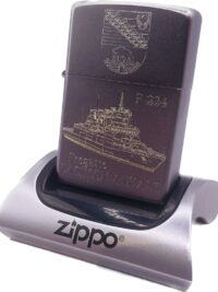 F224 Fregatte SACHSEN-ANHALT – ZIPPO Sturmfeuerzeug m. Diamantgravur – German Navy