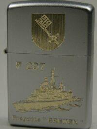 F207 Fregatte BREMEN – ZIPPO Sturmfeuerzeug m. Diamantgravur – German Navy