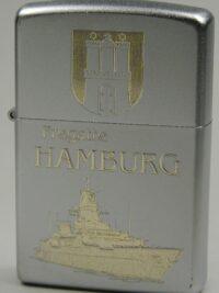 F220 Fregatte HAMBURG – ZIPPO Sturmfeuerzeug m. Diamantgravur – German Navy