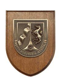F223 Fregatte NORDRHEIN-WESTFALEN – Massives Wappen messingf. – German Navy