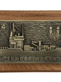 A514 Tender WERRA - Massives Relief messingf. - German Navy
