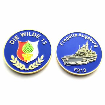 F213 Fregatte AUGSBURG - Die Wilde 13 - Coin - German Navy – Bild 3