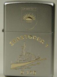 D170 Zerstörer 1 – ZIPPO Sturmfeuerzeug m. Diamantgravur - German Navy