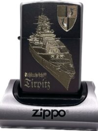 Schlachtschiff Tirpitz WK WH – ZIPPO Sturmfeuerzeug m. Diamantgravur – German Navy