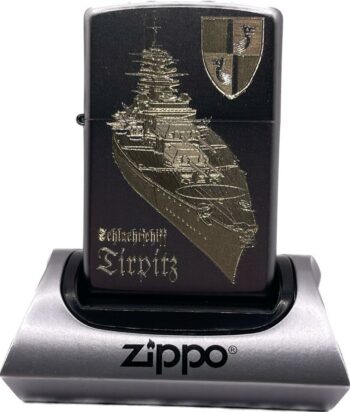Schlachtschiff Tirpitz WK WH – ZIPPO Sturmfeuerzeug m. Diamantgravur – German Navy