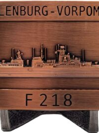 F218 Fregatte MECKLENBURG-VORPOMMERN - Gürtelschnalle kupferf. - German Navy