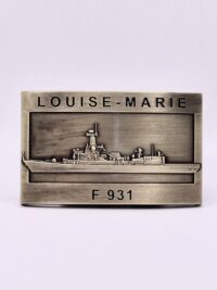 F931 Louise-Marie - Gürtelschnalle massiv, messingf. - Belgian Navy