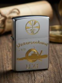 U23 U-Boot S172 – ZIPPO Sturmfeuerzeug m. Diamantgravur – German Navy