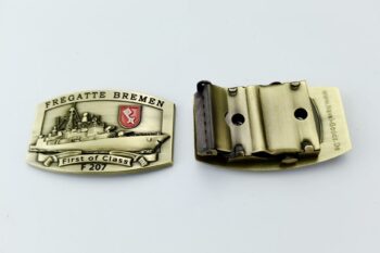 F207 Fregatte BREMEN - Gürtelschnalle massiv - German Navy – Bild 2