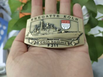 F211 Fregatte KÖLN - Gürtelschnalle massiv - German Navy