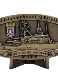 M1098 Hohlstablenkboot SIEGBURG - Massive Gürtelschnalle - German Navy