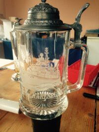 F212 Fregatte KARLSRUHE - Bierkrug - handgeschliffen