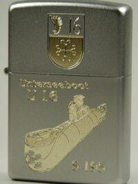 U16 U-Boot S195 - ZIPPO Sturmfeuerzeug m. Diamantgravur - German Navy