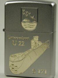 U22 U-Boot S171 - ZIPPO Sturmfeuerzeug m. Diamantgravur - German Navy