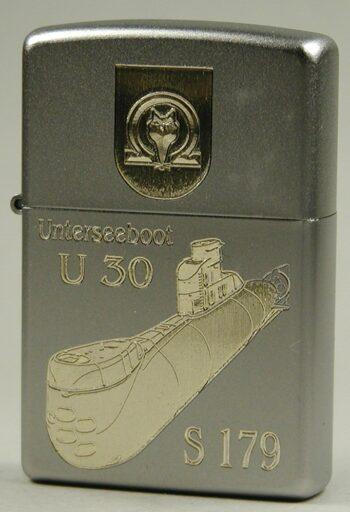 U30 U-Boot S179 - ZIPPO - Sturmfeuerzeug m. Diamantgravur - German Navy