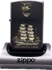A60 Segelschulschiff GORCH FOCK - ZIPPO Sturmfeuerzeug m. Diamantgravur - German Navy