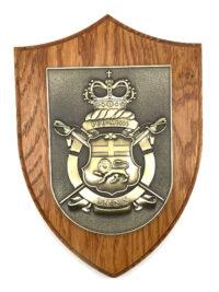A1413 Einsatzgruppenversorger BONN PUO-Messe – Massives Wappen messingf. – German Navy