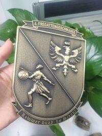 4. FregattenGeschwader – Massives Wappen messingf. – German Navy