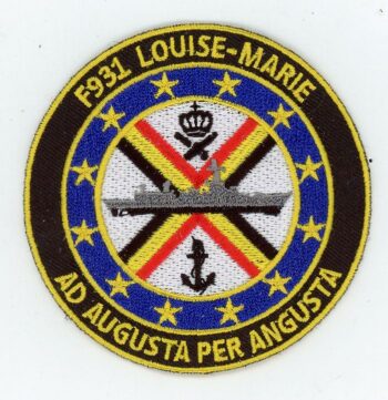 F931 - BNS LOUISE-MARIE - Patch mit Klett - Belgian Navy