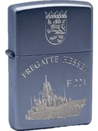 F221 Fregatte HESSEN – ZIPPO Sturmfeuerzeug m. Diamantgravur – German Navy