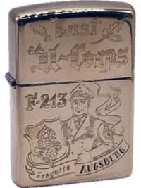 F213 Fregatte AUGSBURG - LAST U-CORPS– ZIPPO Sturmfeuerzeug m. Diamantgravur – German Navy