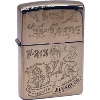 F213 Fregatte AUGSBURG - LAST U-CORPS– ZIPPO Sturmfeuerzeug m. Diamantgravur – German Navy