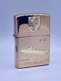 F215 Fregatte BRANDENBURG – ZIPPO Sturmfeuerzeug m. Diamantgravur – German Navy