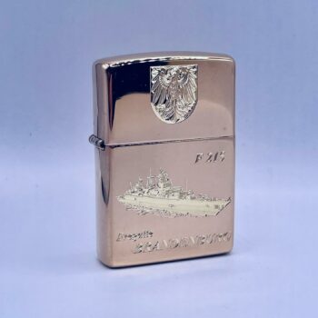 F215 Fregatte BRANDENBURG – ZIPPO Sturmfeuerzeug m. Diamantgravur – German Navy