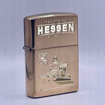 F221 Fregatte HESSEN – ZIPPO Sturmfeuerzeug m. Diamantgravur – German Navy