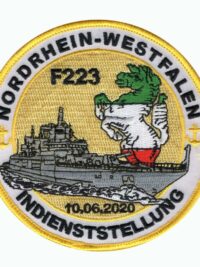 F223 Fregatte NORDRHEIN-WESTFALEN – Patch/Aufnäher Indienststellung 10.06.2020 - German Navy