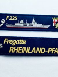 F225 Fregatte RHEINLAND-PFALZ – Schlüsselanhänger kurz Key Chain – German Navy