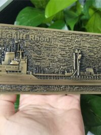A1443 Trossschiff RHÖN - Massives Relief messingf. – German Navy