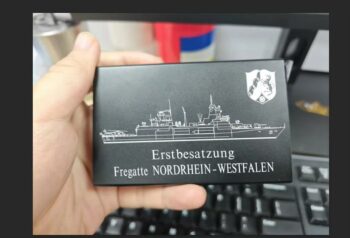 F223 Fregatte NORDRHEIN-WESTFALEN - Erstbesatzung Geldbörse KartenEtui RFID-Diebstahlschutz - German Navy – Bild 2