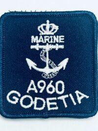 F960 - GODETIA - Patch/Aufnäher mit Klett - Belgian Navy